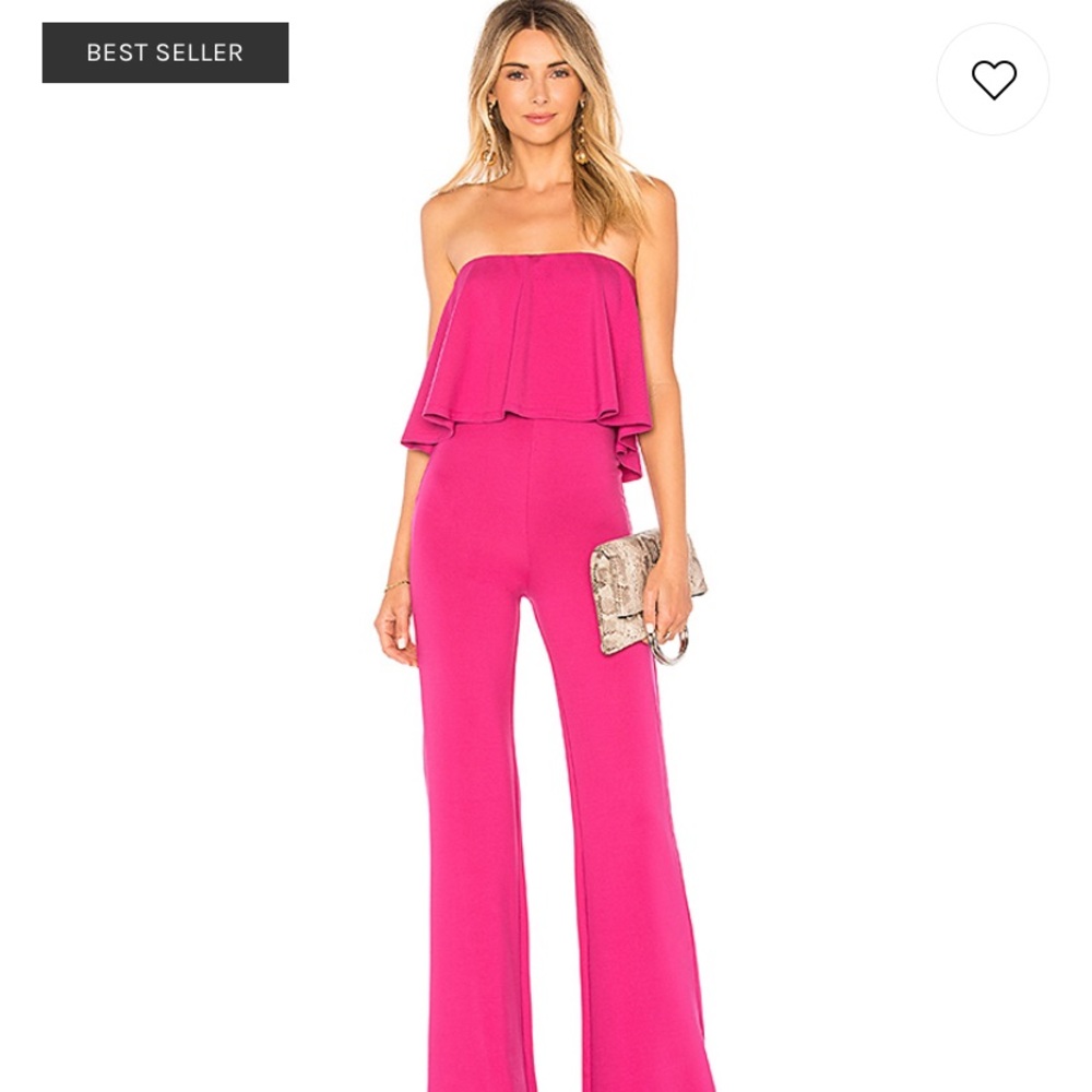 Lovers + Friends Nikki Jumpsuit in Magenta XS